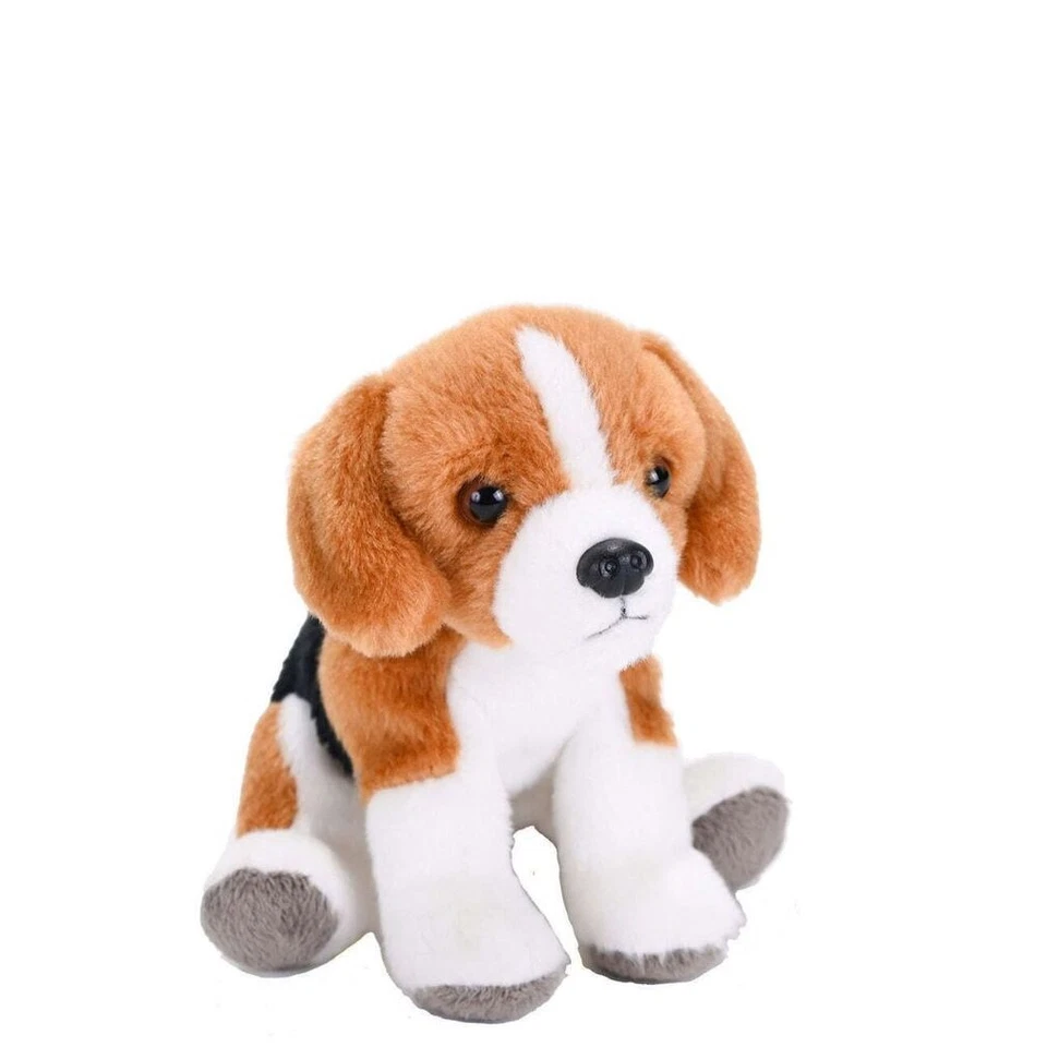Pocketkins Eco Beagle Dog soft plush stuffed toy 5"/13cm Wild Republic - image 3 of 3