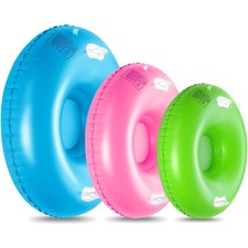 3 Pack 36'' 40'' 47'' Snow Tube Inflatable Snow Sleds Heavy Duty Sleds Adults...