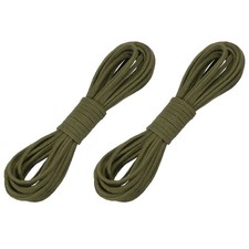 2 Pcs Faux Suede Leather Cord, 2.6mm x 5.5 Yards Flat String, Deep Green