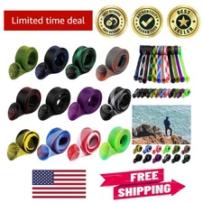 Durable Fishing Rod Socks - 12PCS Mesh Sleeves for Spinning and Casting Rods