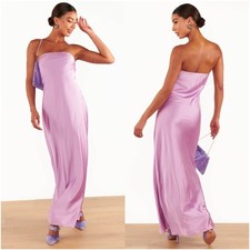 SHOW ME YOUR MUMU Taylor Tube Dress In Lilac Luxe Satin