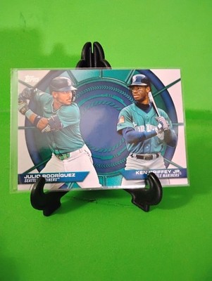 I4 2025 Topps Series 2 - Dynamic Duos Ken Griffey Jr, Julio Rodriguez #DD-19
