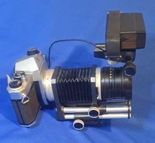 Pentax Spotmatic SP1000 35mm SLR With Novoflex Bellows 4 Micro Macro And Flash📸