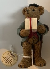 Gilde Teddybären „Bär mit Geschenk“  Handarbeit gemalt Sammler OVP