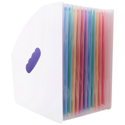 Expanding File Holder Folder Standing A4 Vertical File Organizer Magazine6488