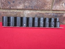 Williams 10pc 12 Dr 6 Point Metric Impact Socket Set Brand New Made In Usa