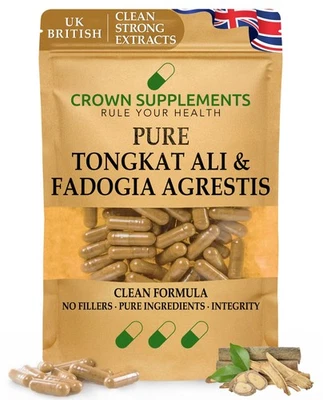 Pure Tongaliboost and Fadogia | Clean Supplements UK | Crown Supplements