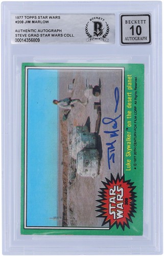 1977 Topps Star Wars #208 Luke Skywalker on the desert planet — AUTH (grade unconfirmed)