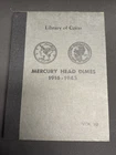 1916-1945 Micro S w/ 1921 P D Mercury Silver Dimes Set in Vintage LOC #10 Album