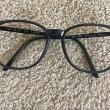 Vintage Logo Paris UZ674-023 Black Oval Sunglasse Eyeglasses Frames France