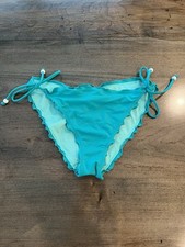 Victoria Secret Aqua Blue Bikini Bottoms Large