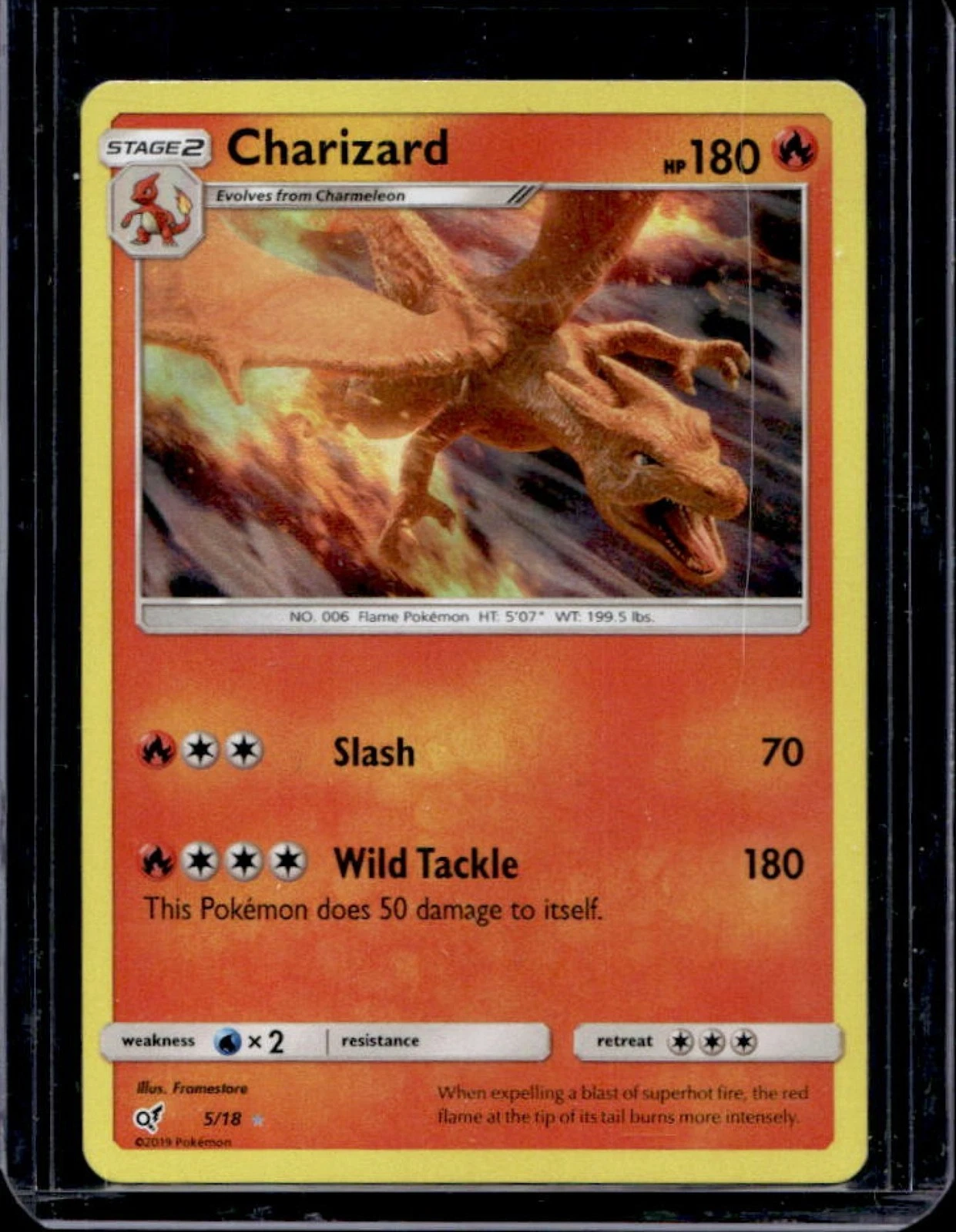 2019 Pokemon SM Detective Pikachu Charizard Holo #5/18