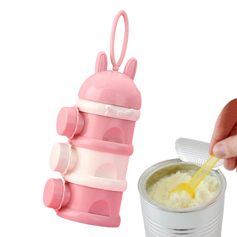 Milk Powder Dispenser Container 3 Layers Kids Snack Container Portable  - image 2 of 4