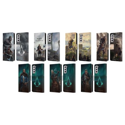 ASSASSIN'S CREED VALHALLA KEY ART LEATHER BOOK CASE FOR SAMSUNG PHONES 4