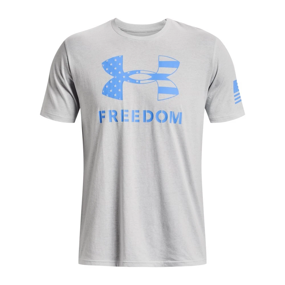 Under Armour 1370811 Men's UA Freedom Logo T-Shirt, Halo Gray, Large