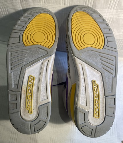 Nike Air Jordan Legacy 312 Lakers Sneakers AV3922-157 US9.5 UK8.5 EU43 - Picture 4 of 12