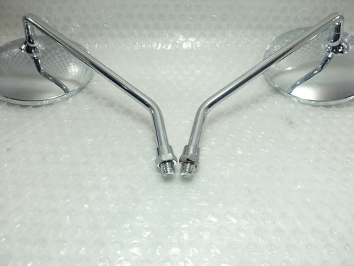 Par de espejos retrovisores Yamaha RD125 RD350 DT175 DT250 DT400 RZ350 RS100 FS1 XT500 10mm NUEVO - Imagen 6 de 8