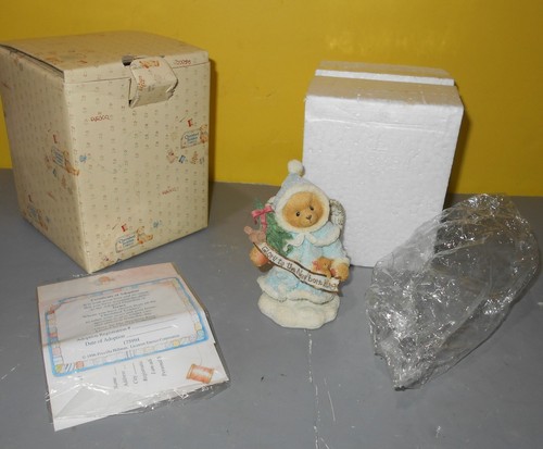 Estatuilla Enesco Cherished Teddies Gloria al recién nacido Rey Ángeles Cantar #175994 Nueva - Imagen 1 de 2