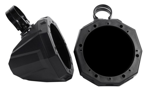 6.5" Roll Cage SSV Tower Speakers for Polaris General +Pod Enclosures+Red Grills - Picture 2 of 11