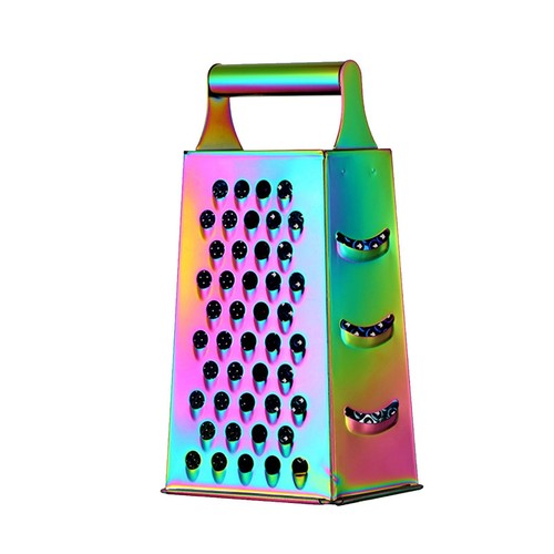 Cheese Grater Stainless Steel Four-Sided Handheld Multipurpose Gadget Suitable - Picture 16 of 17