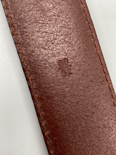 FOSSIL Women's Textured Leather Concho Belt Brown Double Wrap D-Ring Buckle - Picture 7 of 9