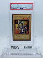 2007 YUGIOH DR04-EN065 JACK'S KNIGHT RARE PSA 9 MINT #57579099
