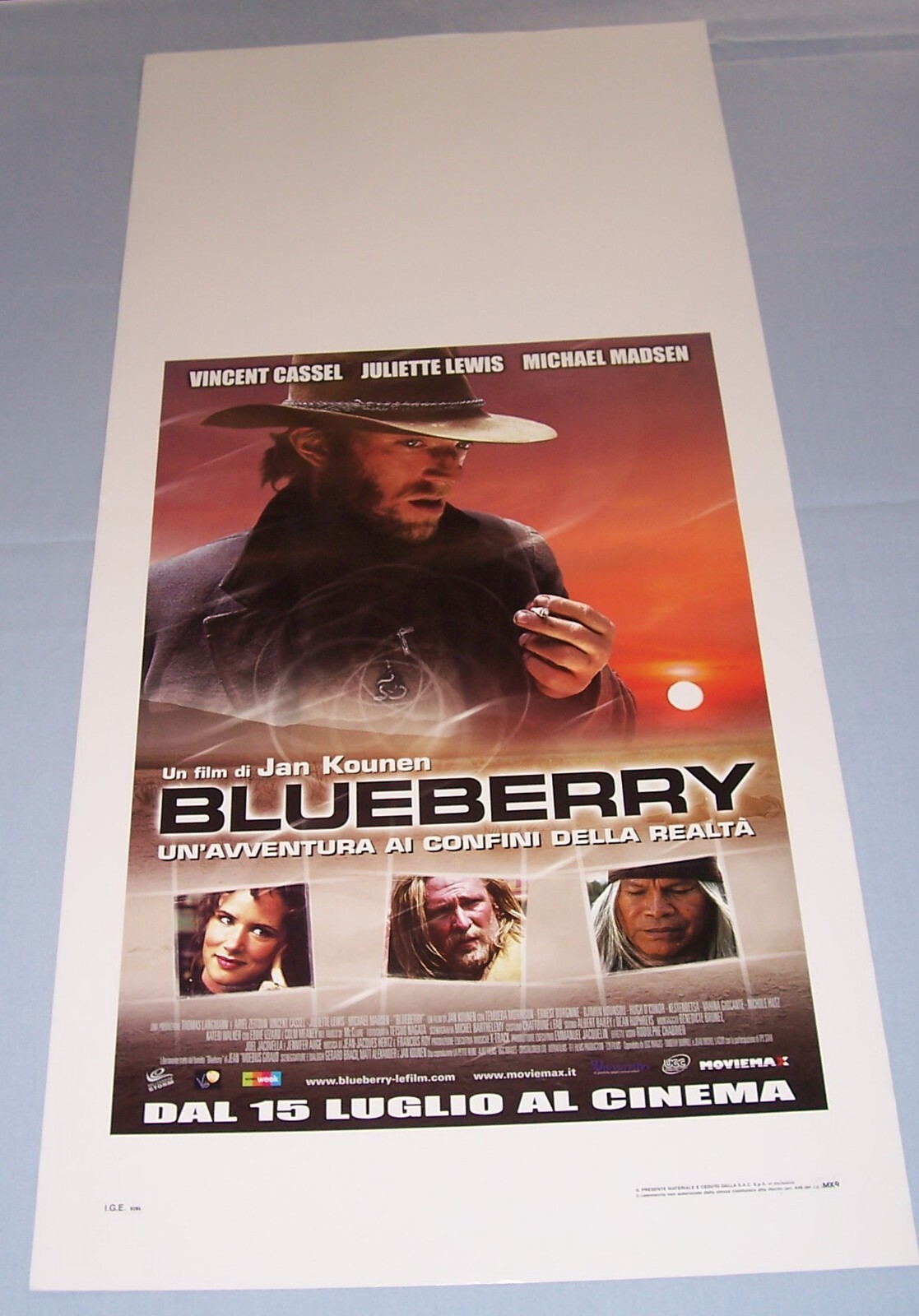 Locandina originale film Blueberry (2004) - Regia di Jan Kounen