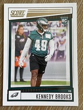 2022 Panini Score Kennedy Brooks Philadelphia Eagles Rookie football card #344