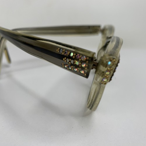 Montatura occhiali da vista donna vintage strass plastica prescrizione monique decoro - Foto 4 di 12