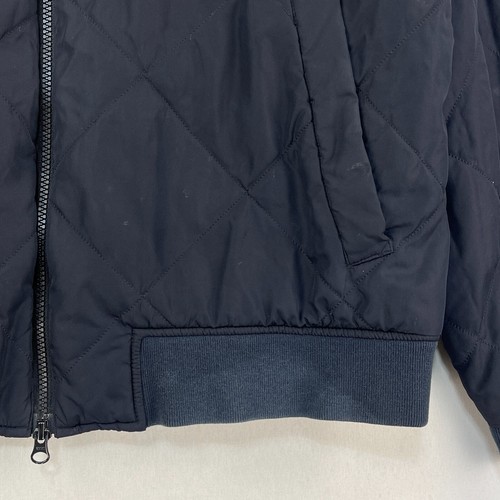 Barbour Steve McQueen Quilted Jacket Mens XXL Blue Short Biker Bomber Blouson - Picture 12 of 17