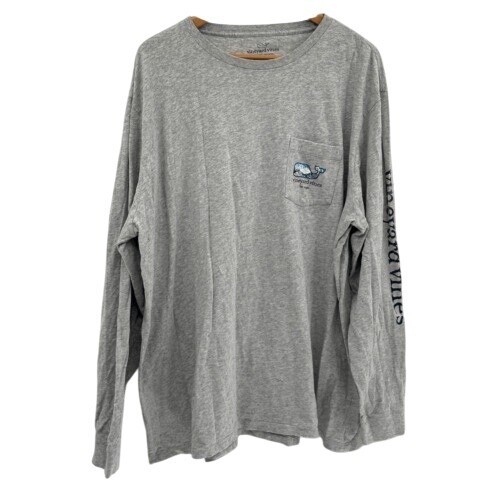 Camiseta Vineyard Vines Manga Larga Las Vegas Hombre Talla XL Gris - Imagen 5 de 8