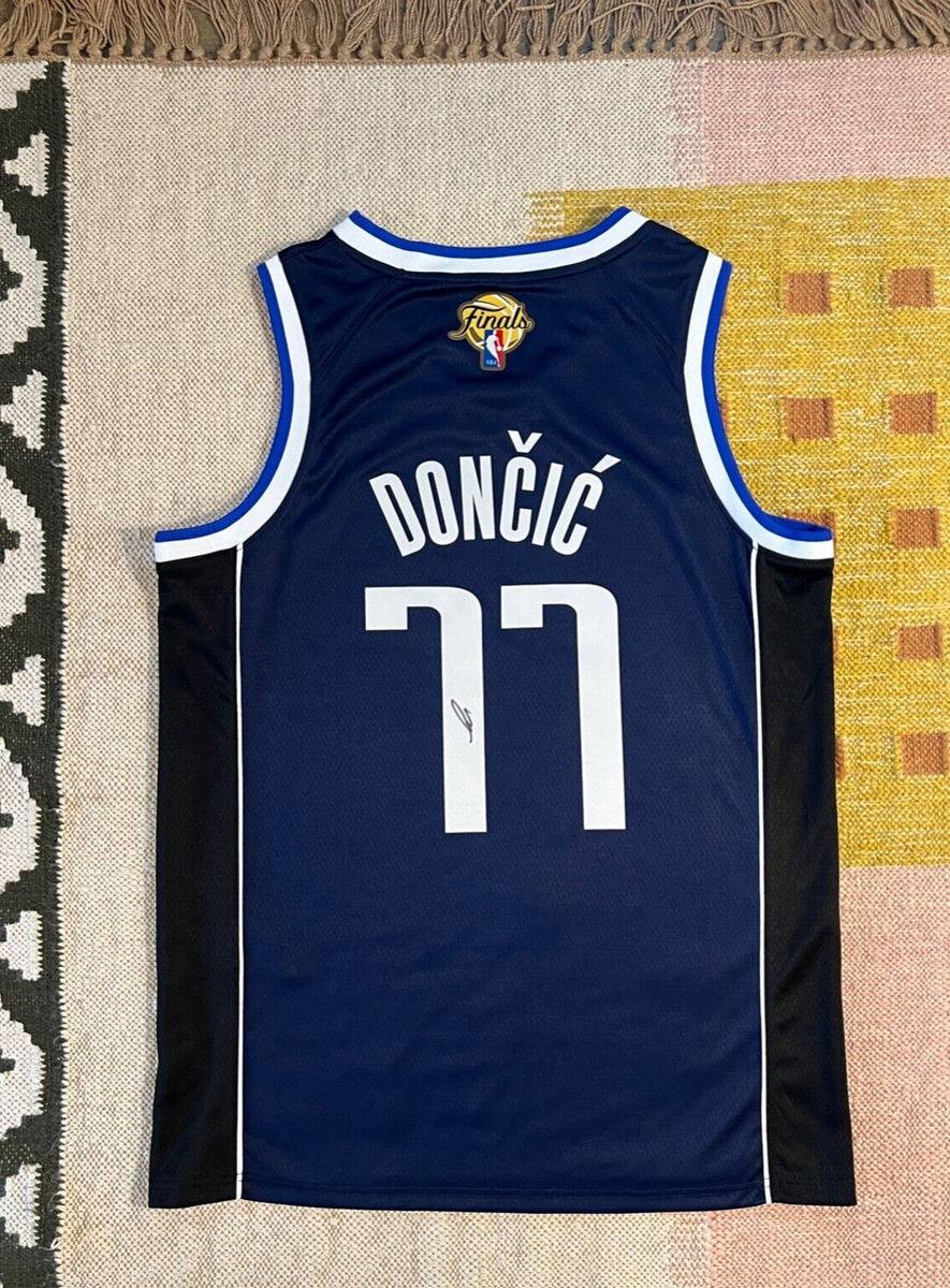 Luka Doncic Signed Autograph Dallas Mavericks NBA FINALS