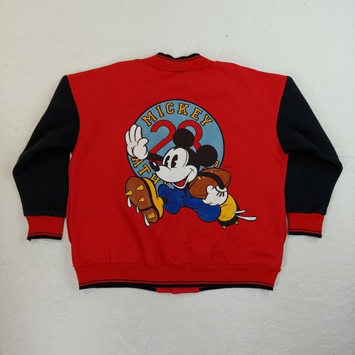 Vintage Mickey Mouse Athletics Youth Large Sweatshirt button up & co Disney - Picture 8 of 12