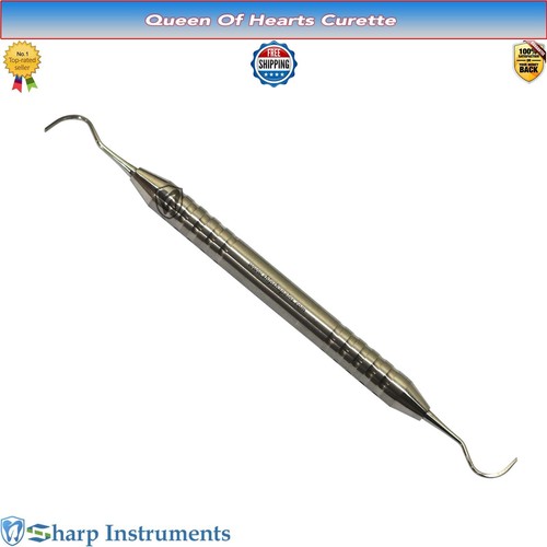 Periodontal Queen of Hearts Curette Furcation Double Ended Dental Instrument - Picture 3 of 5