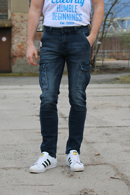 Blue Monkey Herren Cargo Jeans Henry