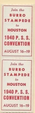 1940 P. S. S. Convention Poster Stamps