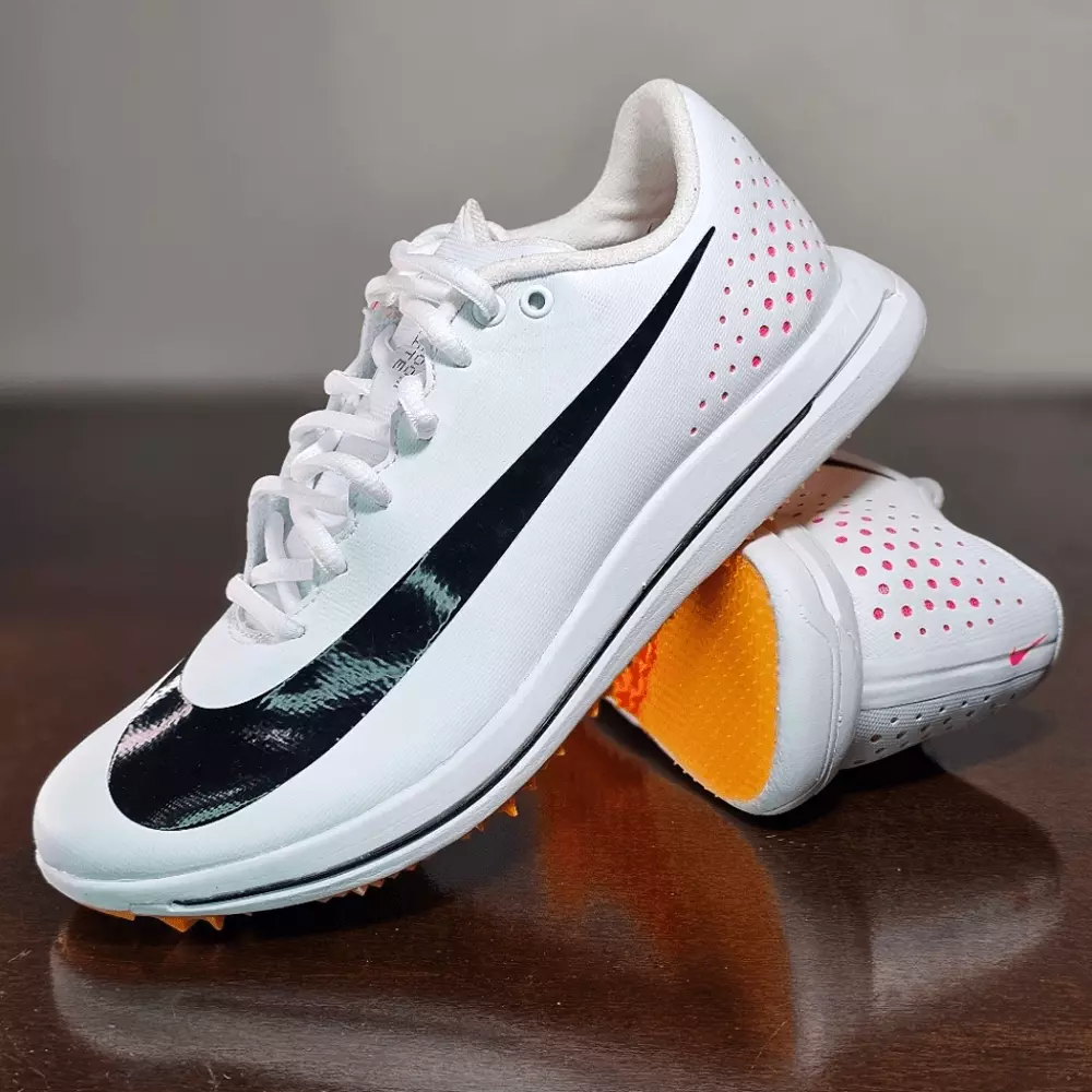 Nike Zoom Triple Jump Elite 2 Track Field Shoes White Men s 6.5 AO0808 101 New