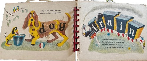 Fred Ottenheimer (Illustration) Spielzeit Rechtschreibung zusammenpassen Puzzle Vintage Buch - Bild 4 von 9