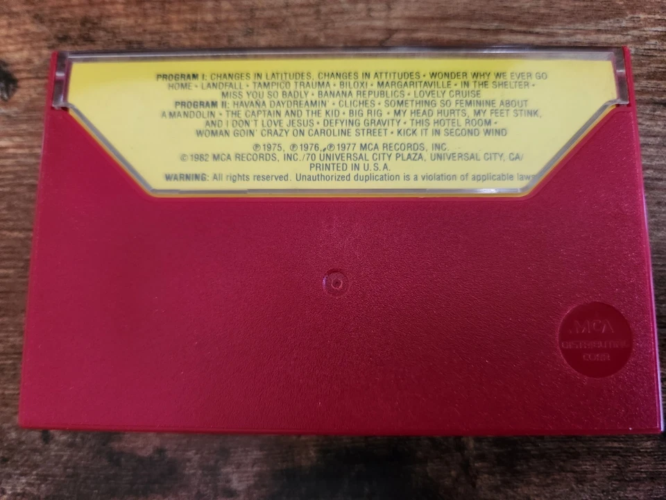 Jimmy Buffett Changes In Attitude & Havana Daydreamin' (Cassette, 1982) Foto 2 de 4