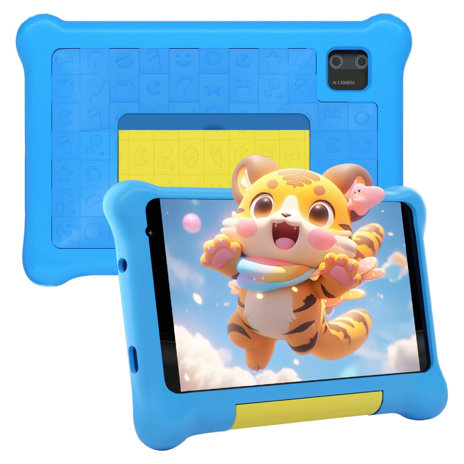 Tablette pour enfants 7 pouces avec Android 13 et 32Go de stockage en bleu