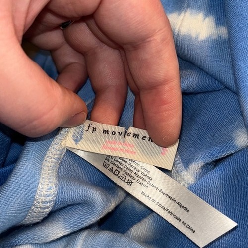 Women’s Free People Movement Tie Dye Essential Indigo blue and white leggings - Bild 7 von 8