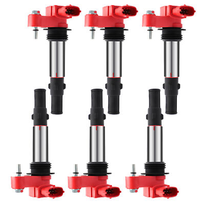 Set Of 6 Ignition Coil + 6 Spark Plug For Cadillac SRX CTS Sts Gmc Acadia Uf375