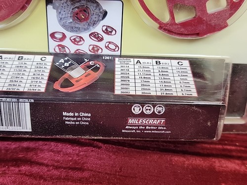 Juego de placa base/buje Milescraft 1201 para routers sellado - Imagen 10 de 12