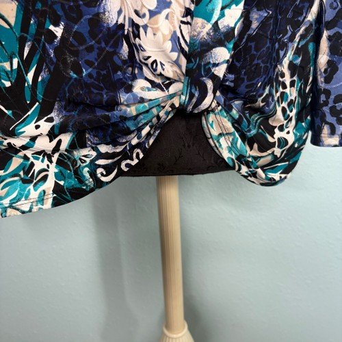 Cato Blouse Shirt Tunic Top Women Size Large Colorful Contemporary Modern Work - Picture 5 of 12