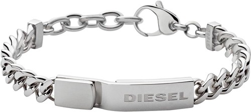 Diesel All Gender Stainless Steel Bracelet オールジェンダー ステンレススチールブレスレット