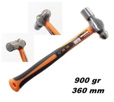 MARTELLO DA CARROZZIERE TESTA TONDA E CILINDRICA E MANICO IN FIBRA 900gr (32 OZ)