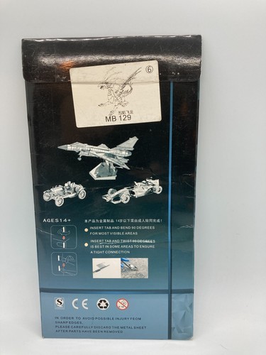 New 3D Metal Mosaic Kit Silver Dragon MB 129 ~ Unopened Kit - Picture 4 of 4