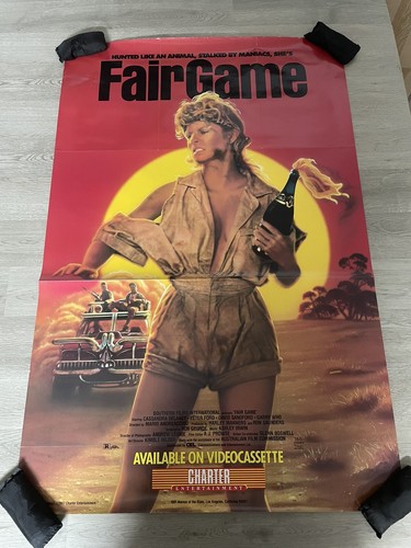 "Fair Game" Original Movie Poster Video Release Promo 1 Sheet 26x40" CV