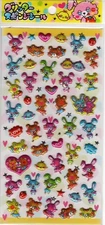 Crux Vintage Chu Bunnies Rare Puffy Sticker Sheet