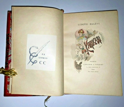 LUDOVIC HALEVY 1888 KARIKARI - ILLUSTRIOUS - ORIGINAL EDITION ON JAPAN PAPER - Picture 2 of 9